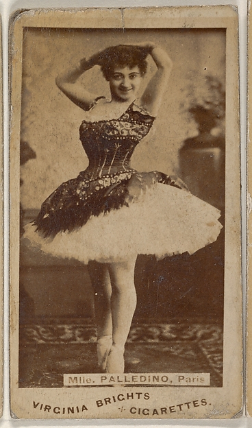 Allen & Ginter, Mlle. Palledino, Paris, from the Actors and Actresses series (N45, Type 1) for Virginia Brights Cigarettes