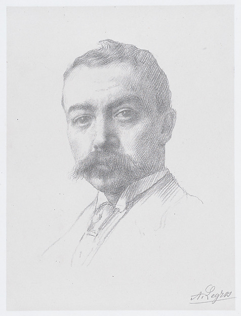 Alphonse Legros, Portrait of Edward D. Adams