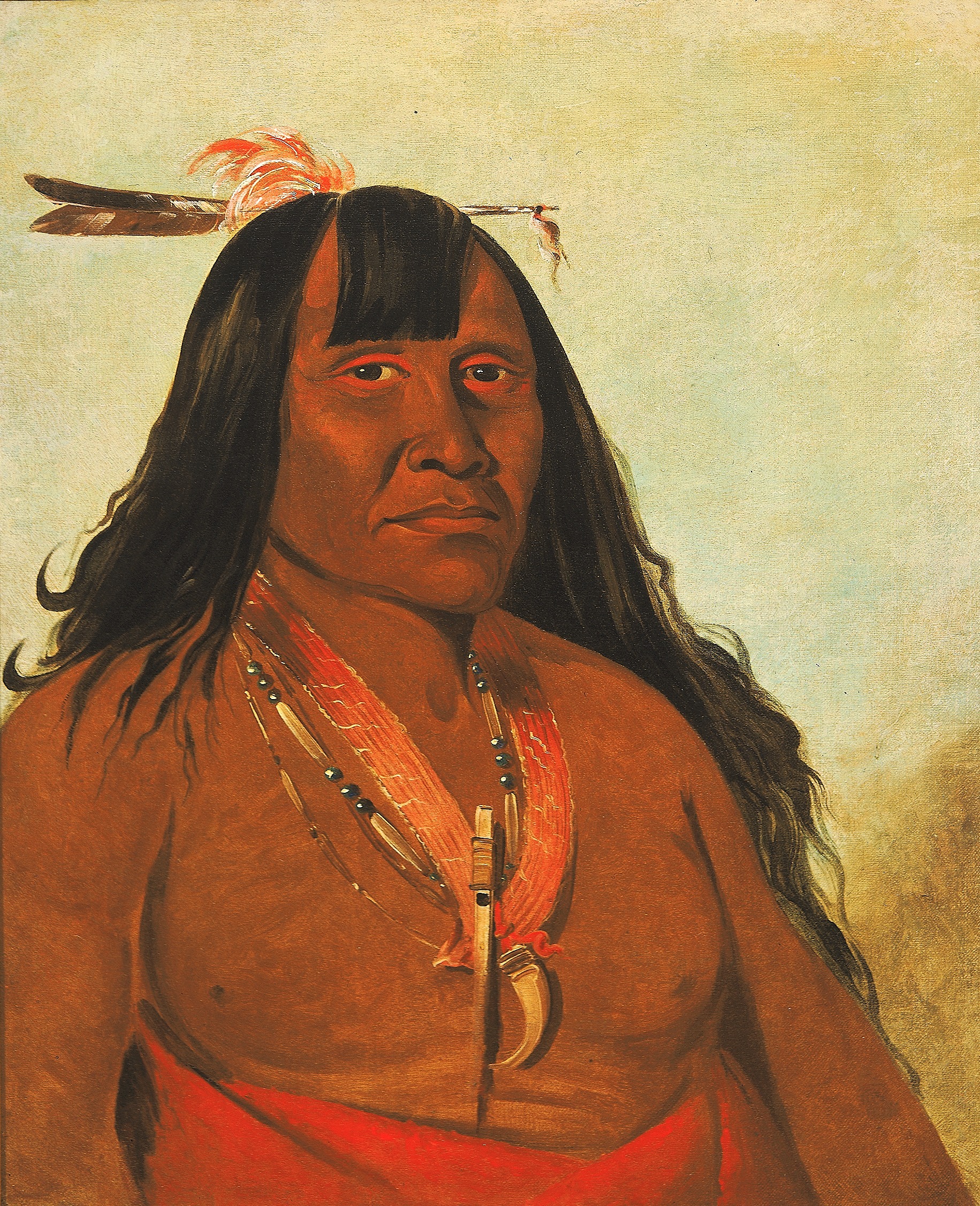 George Catlin, Bón-són-gee, New Fire, a Band Chief