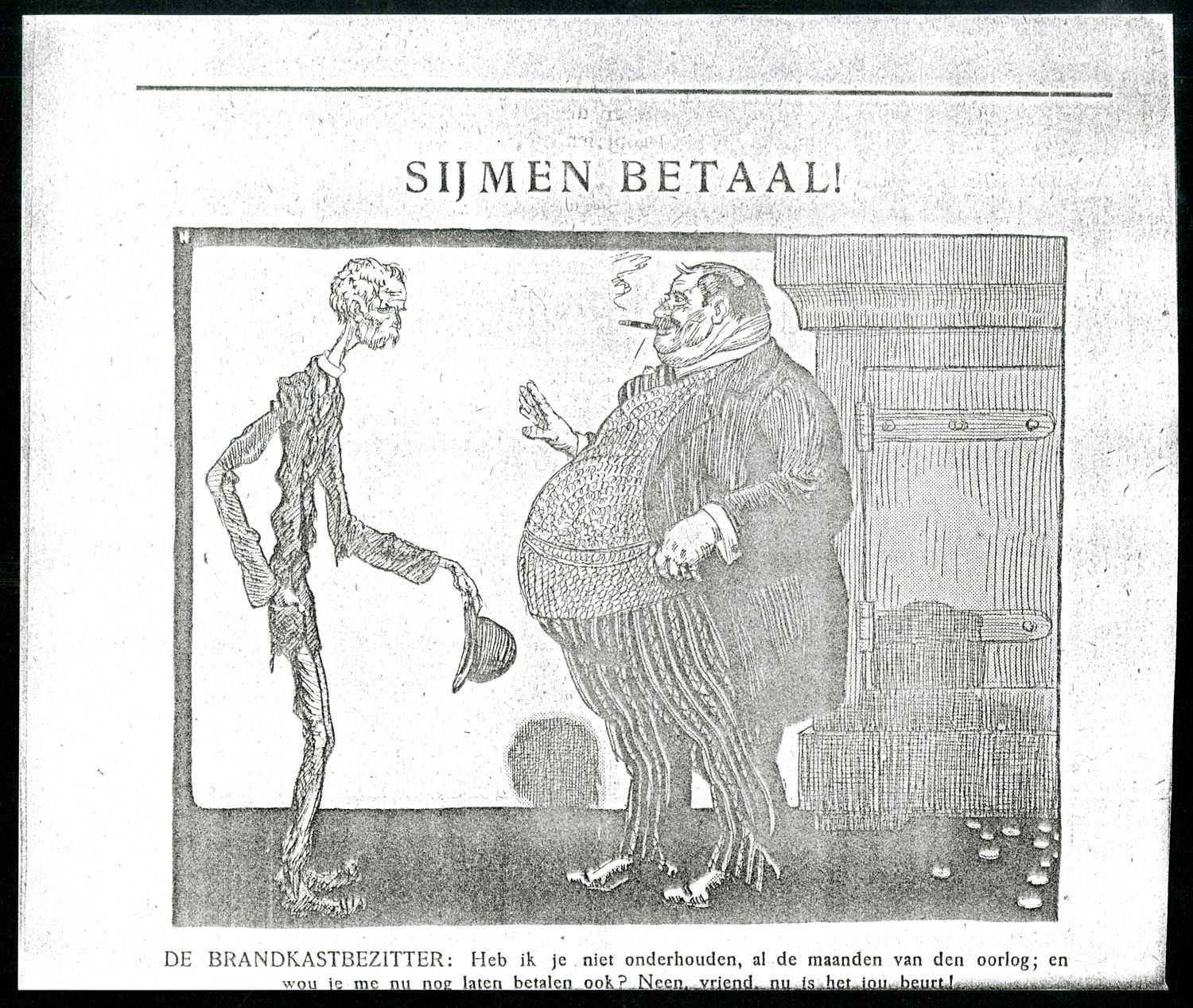 Hahn, Albert,draughtsman., Sijmen betaal!