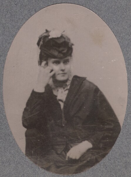 Unknown, [Woman wearing hat]