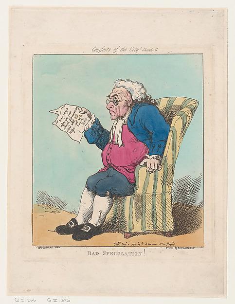 Thomas Rowlandson, Bad Speculation