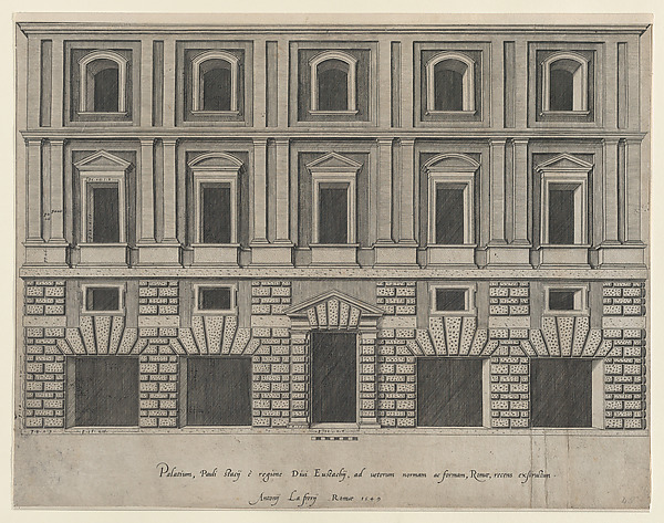 Anonymous, Stazzi Palace, from "Speculum Romanae Magnificentiae"