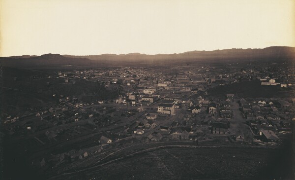 Carleton Watkins, [City of Helena, N.P.R.R.]