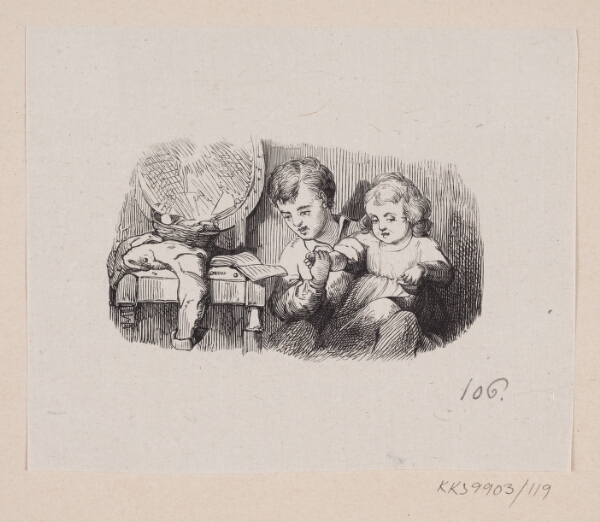 H.P. Hansen, Illustration til "Lille Tuk" i H.C. Andersen, "Eventyr og Historier", Bind 2