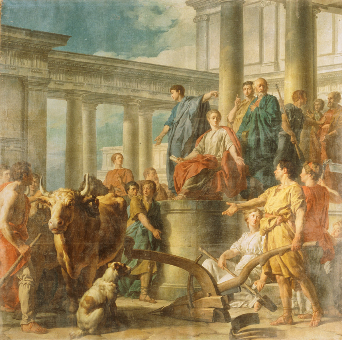 Nicolas-Guy Brenet, Caius Furius Cressinus accusé de sortilège