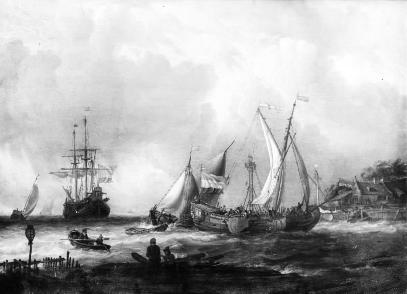 Abraham Storck, Bygevejr på søen