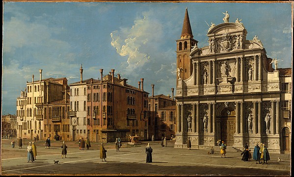 Canaletto (Giovanni Antonio Canal), Campo Santa Maria Zobenigo, Venice