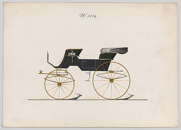 Brewster & Co., Design for 2 seat Phaeton, no. 3034