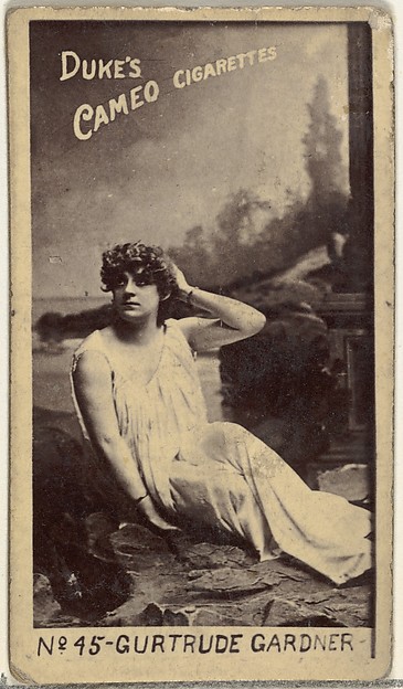 W. Duke, Sons & Co., Card Number 45, Gertrude Gardner, from the Actors and Actresses series (N145-4) issued by Duke Sons & Co. to promote Cameo Cigarettes