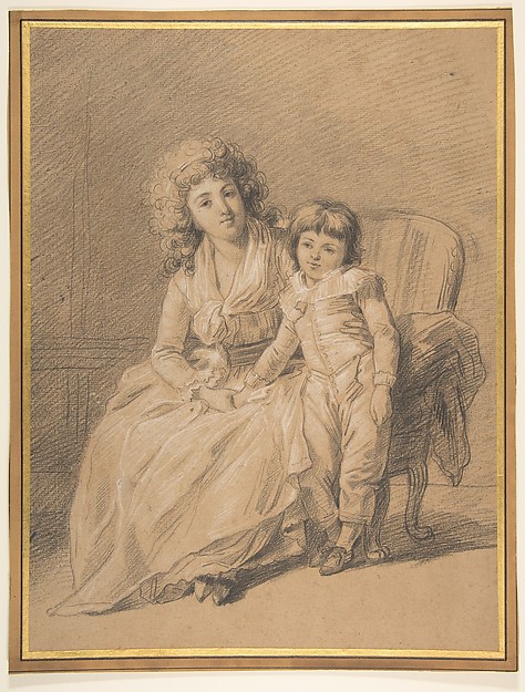 François André Vincent, Portrait of a Mother and Child