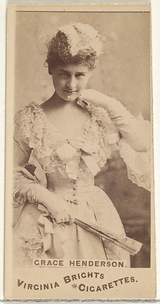 Allen & Ginter, Grace Henderson, from the Actors and Actresses series (N45, Type 1) for Virginia Brights Cigarettes