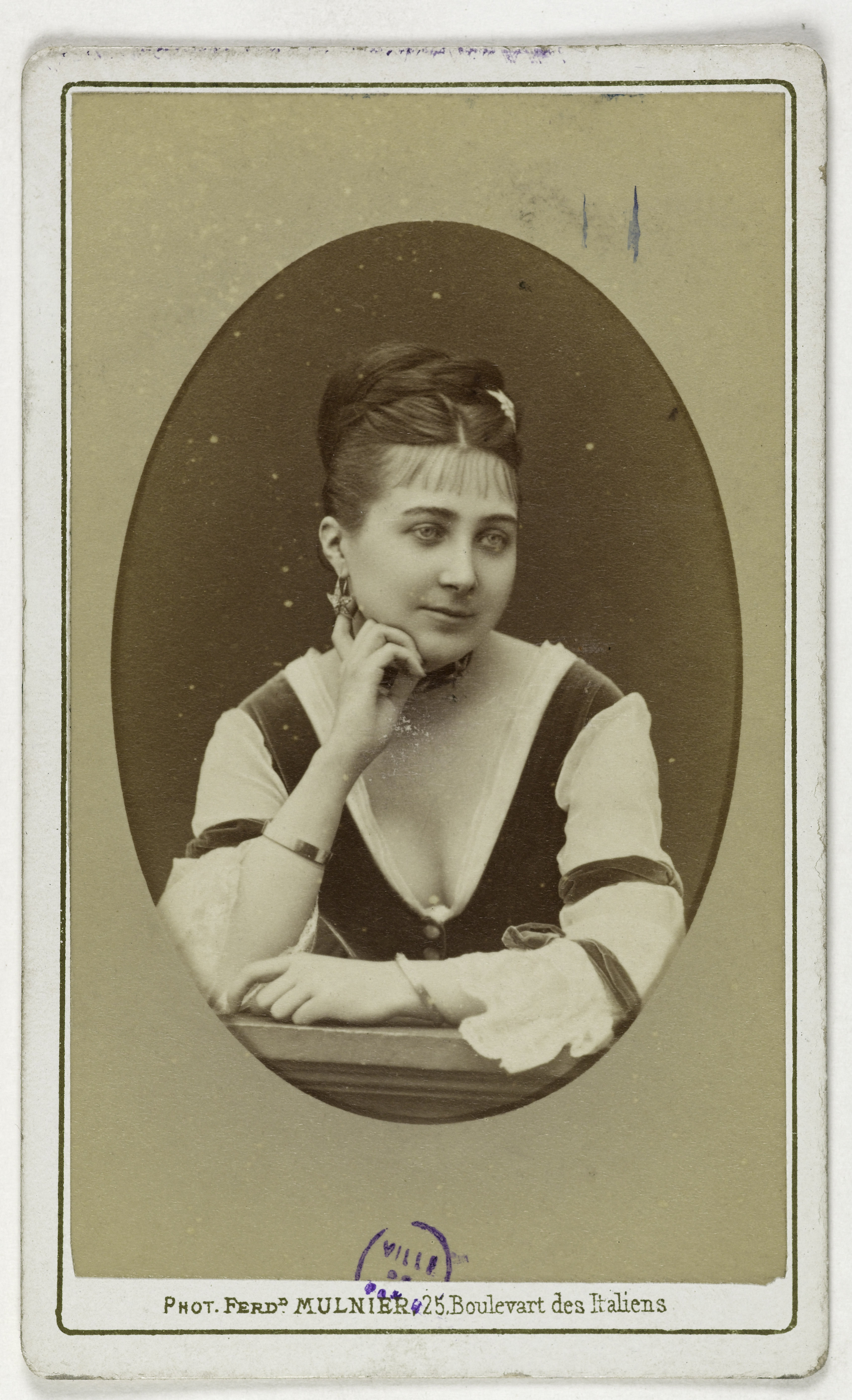 Ferdinand Mulnier, Portrait de Helmont, dite Marie (M. Hassenbut), actrice