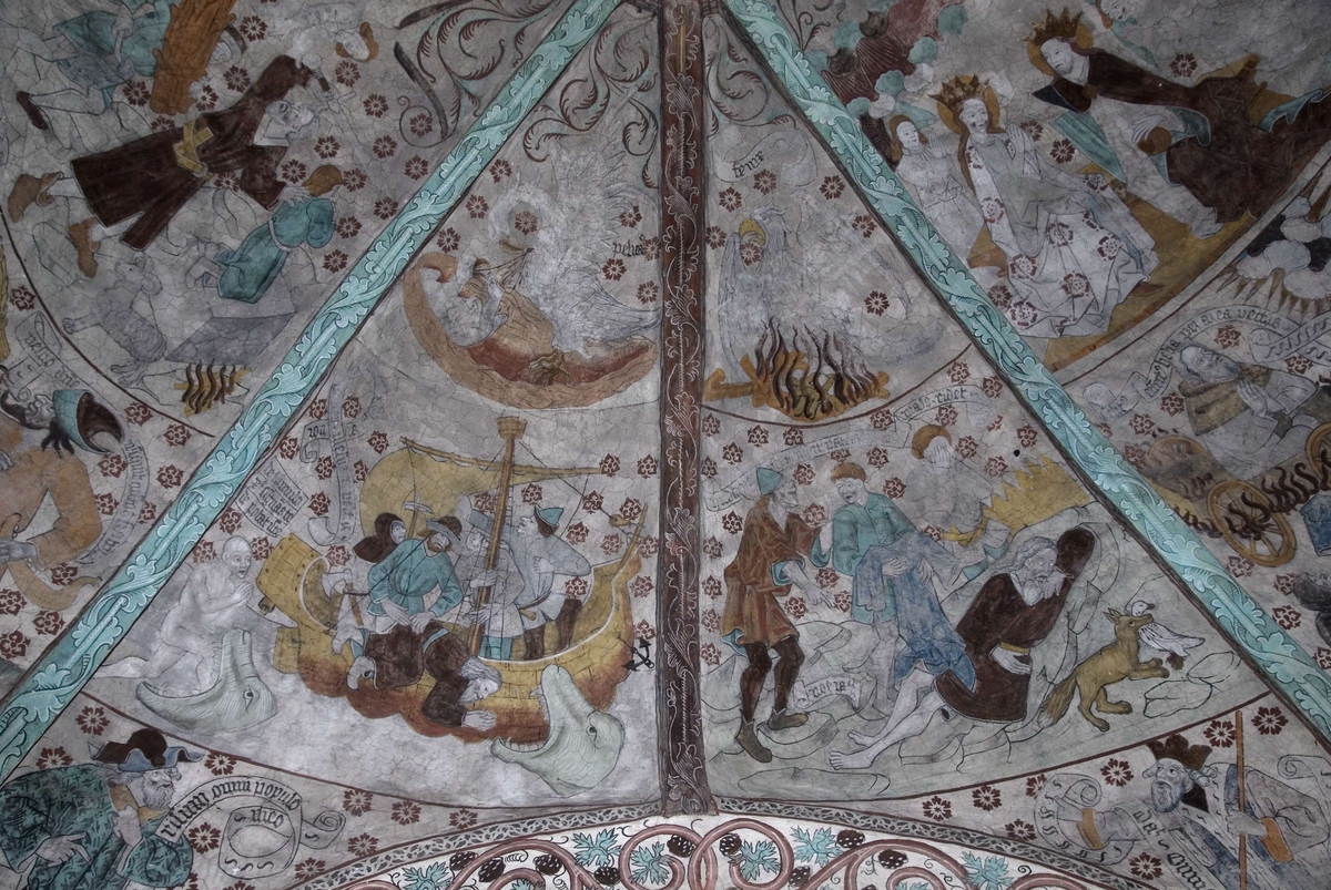 Bengt Backlund, Lime Painting in Harkberga Church, Uppland 2009
