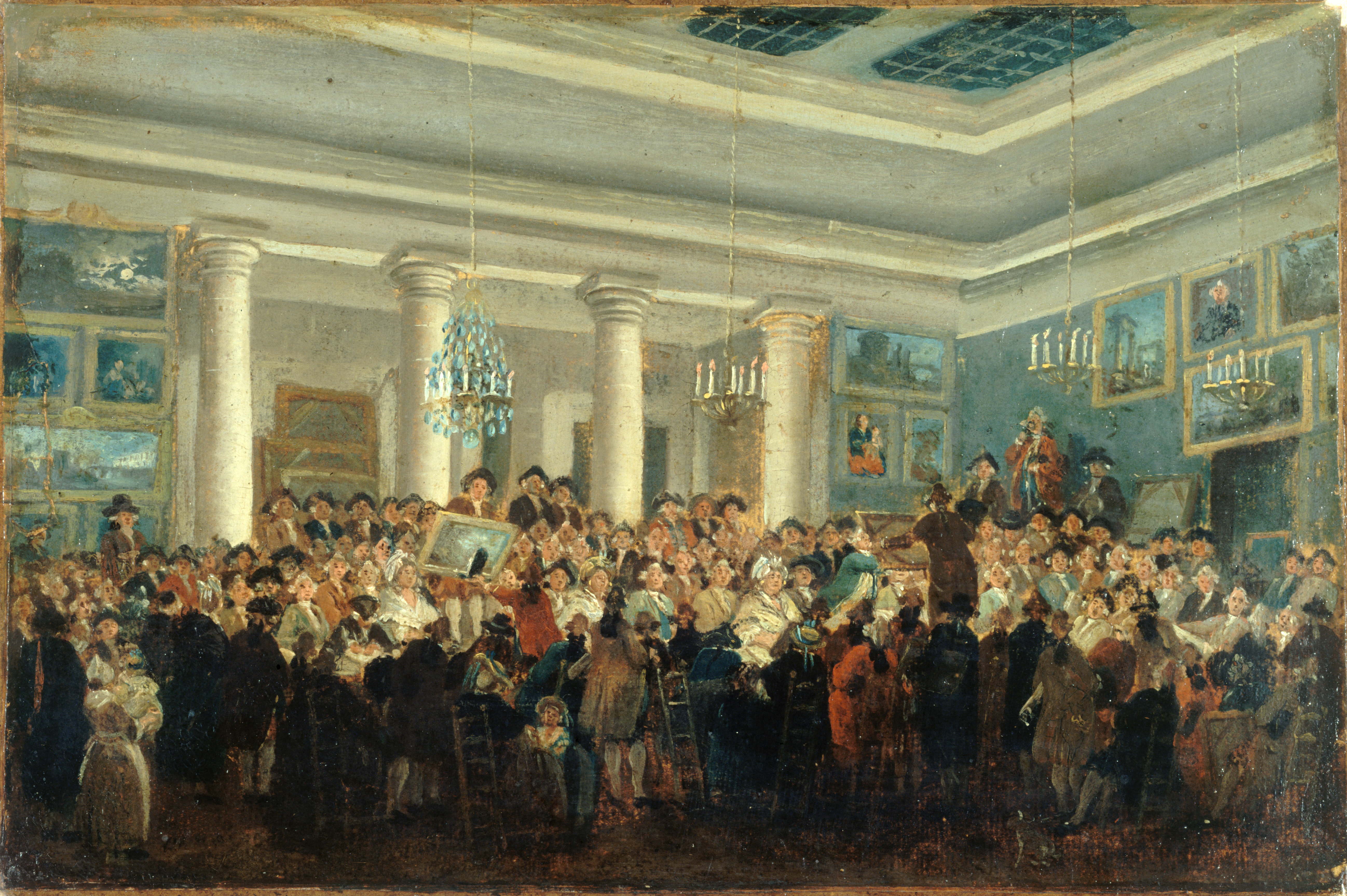 Pierre-Antoine Demachy, Vente publique de tableaux à l'hôtel Bullion