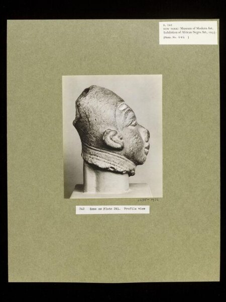 Walker Evans, Plaster Cast of Terra Cotta Head.  Yoruba.