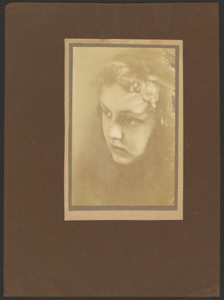 Louis Fleckenstein, [Portrait of a Young Woman with Curled Bangs]