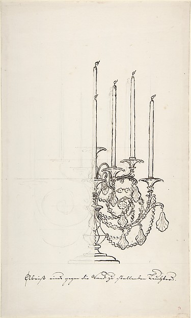 Anonymous, French, 18th century, Design for a Candelabra
