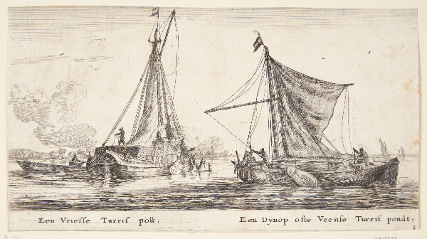 Reinier Zeeman, Frisisk tørvebåd og en skude fra Dijnop