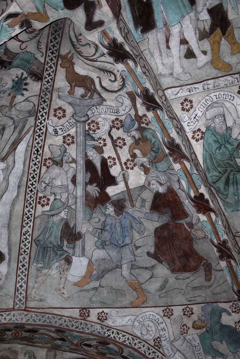 Bengt Backlund, Kalkmålning i Härkeberga kyrka, Uppland 2009