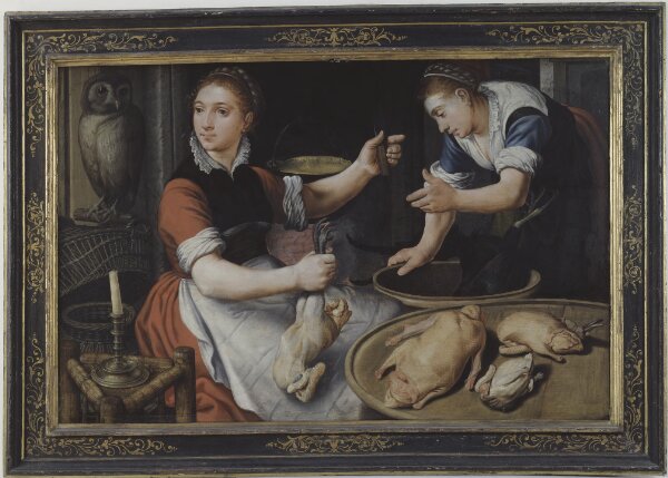Pieter Aertsen, Köksscen med två kvinnor