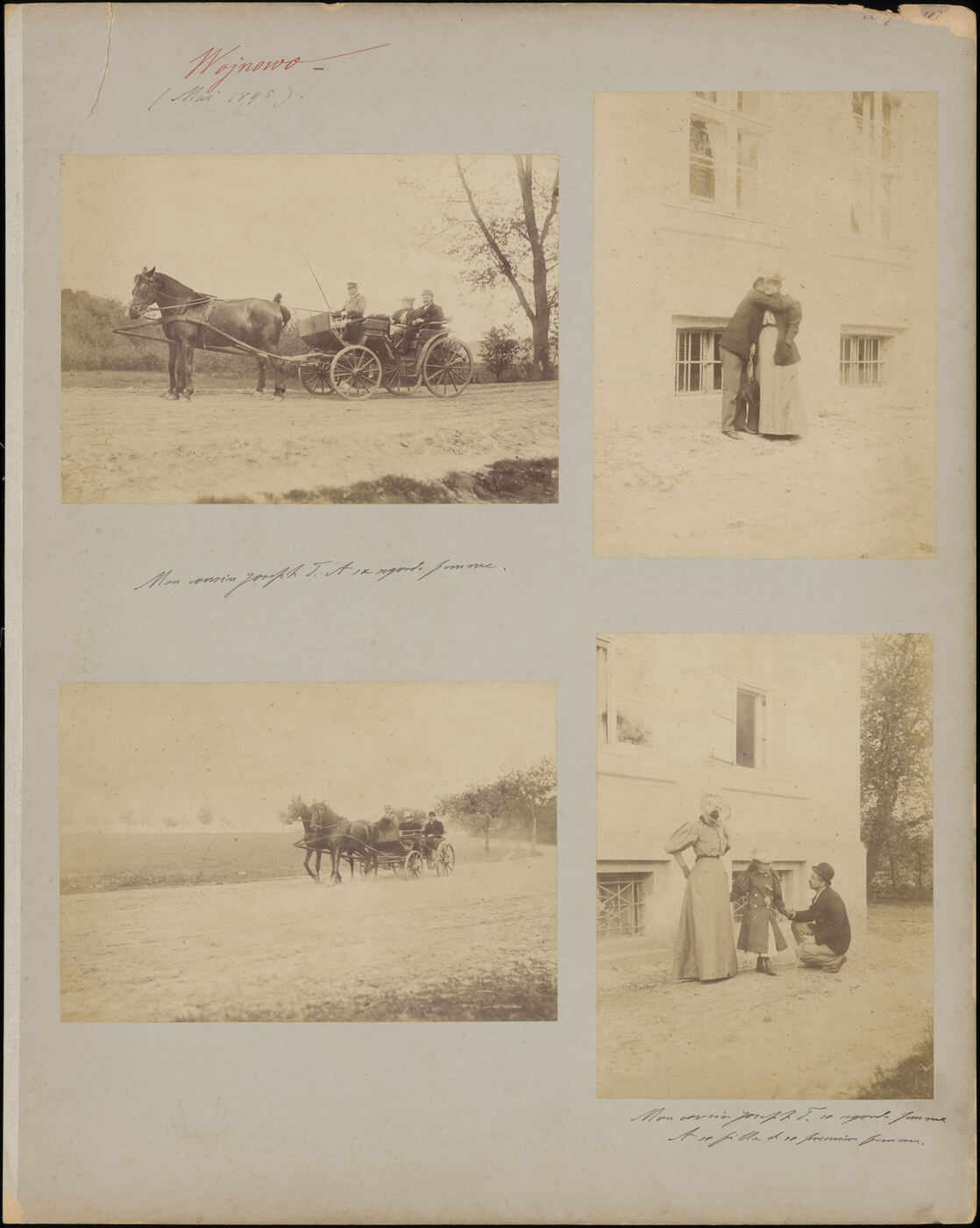 Benediktas Henrikas Tiškevičius, Kartono lakštas su keturiomis Benedikto Henriko Tiškevičiaus fotografijomis (Voinovas)