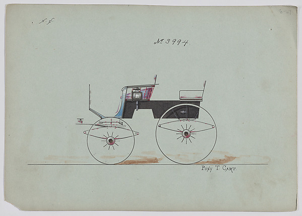 Brewster & Co., Design for 4 seat Phaeton, no top, no. 3994