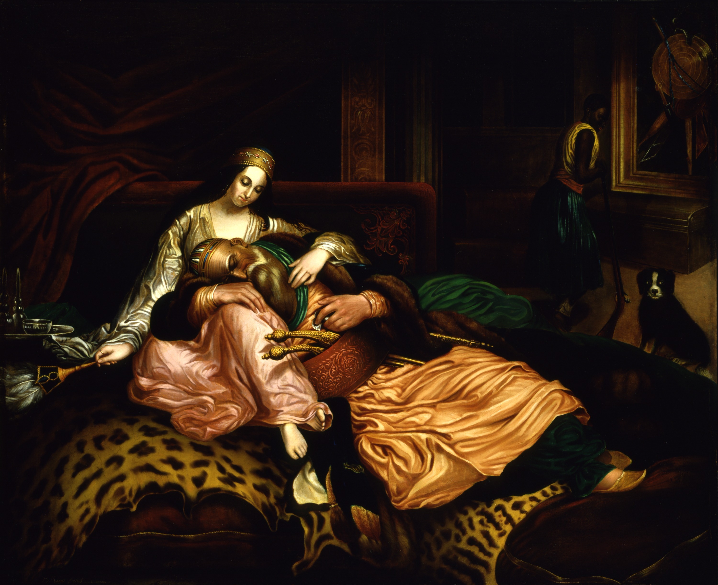 Thomas Buchanan Read, (Interior Scene with Sultan and Concubine)