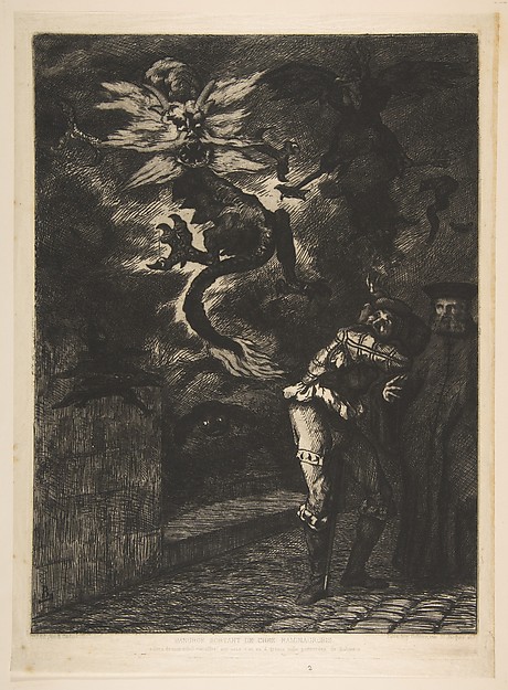 Félix Bracquemond, Panurge sortant de chez Raminagrobis