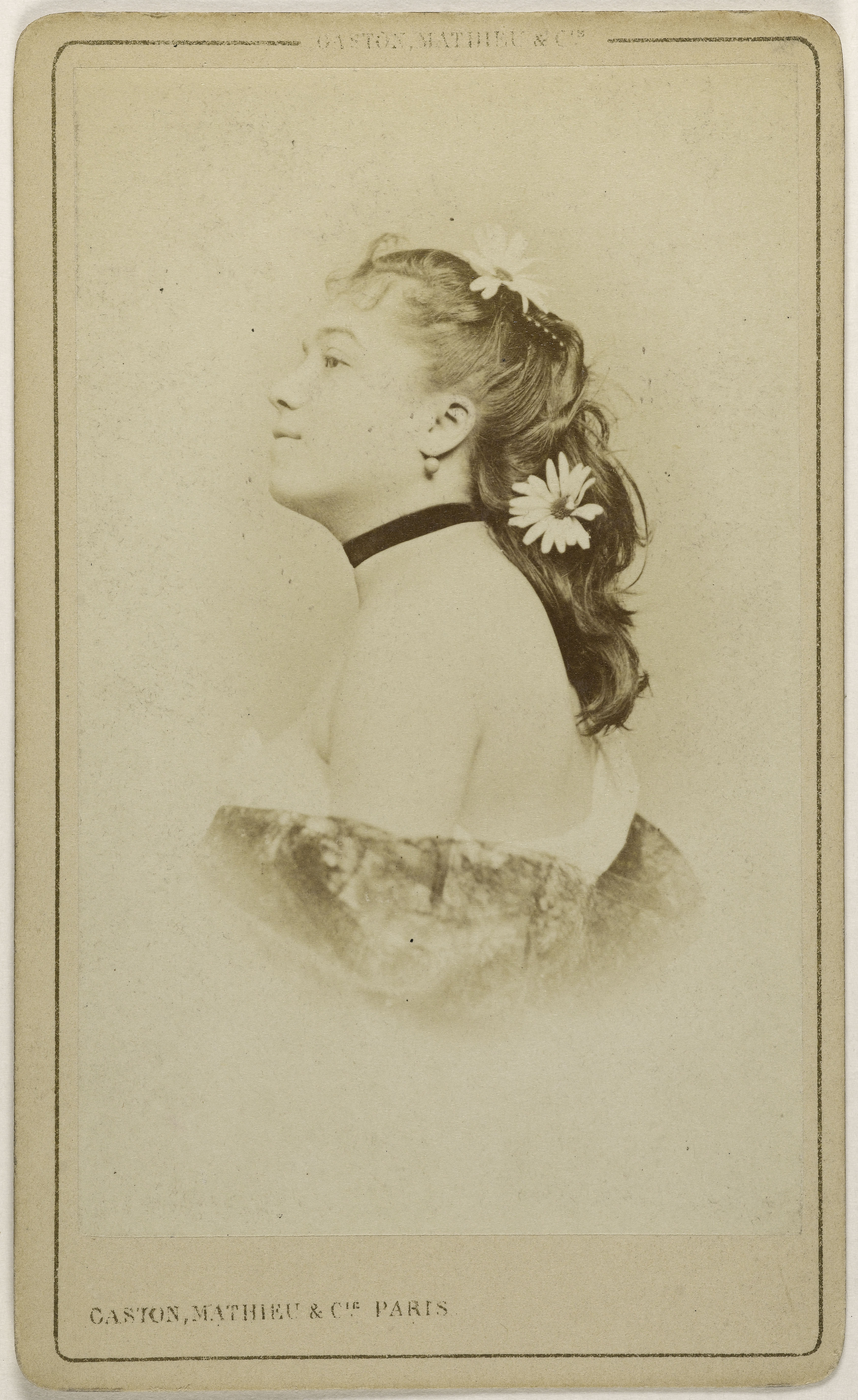 Mathieu & Cie Gaston, Portrait de Berthal ou Bertall, Louise, (actrice)