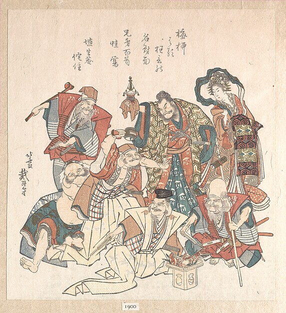 Katsushika Hokusai, Seven Gods of Good Fortune