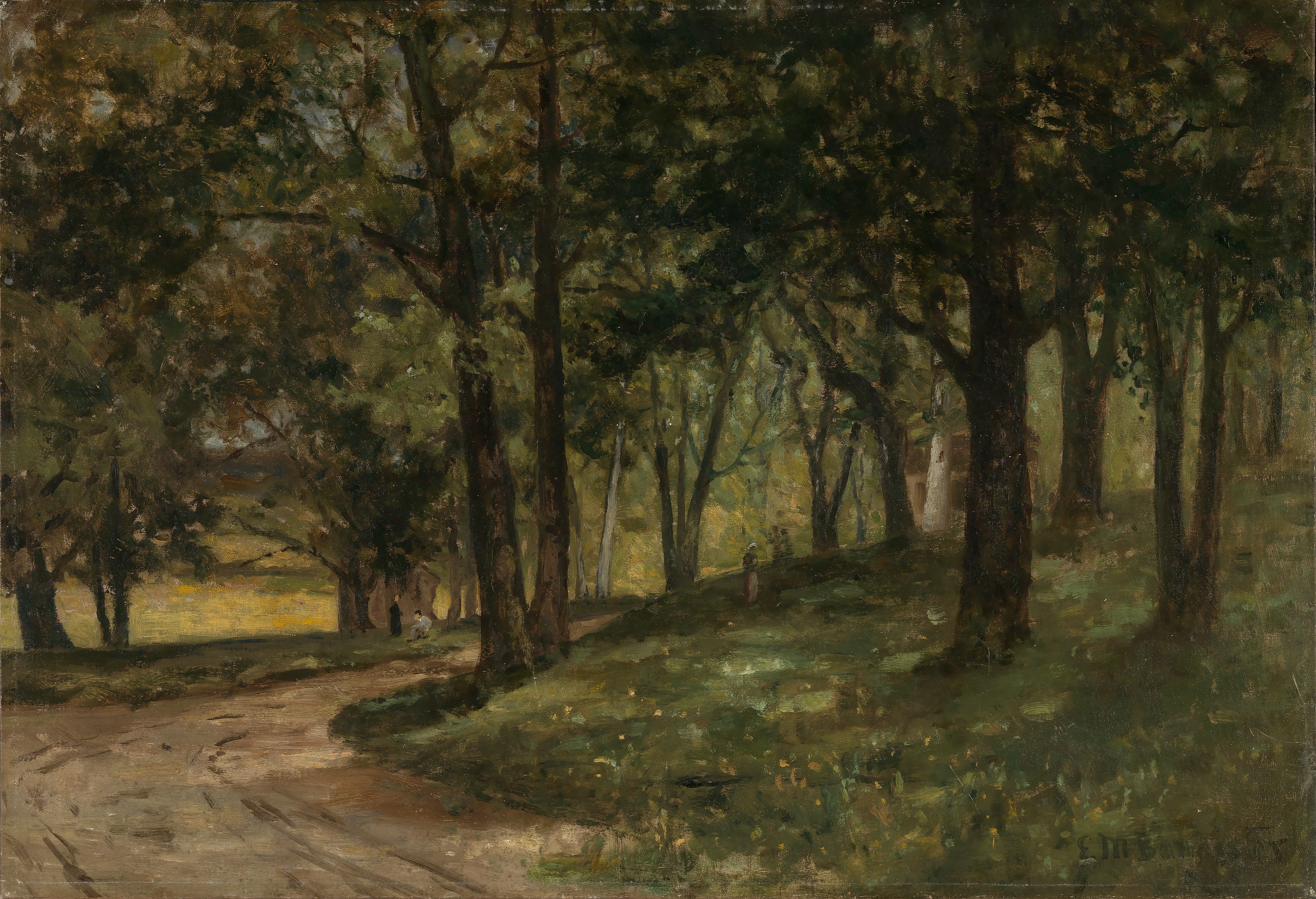 Edward Mitchell Bannister, Untitled (landscape with trees)