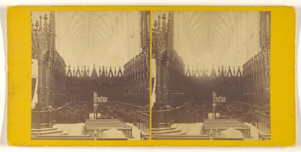 George Washington Wilson, Winchester Cathedral - The Choir, from the High Altar.
