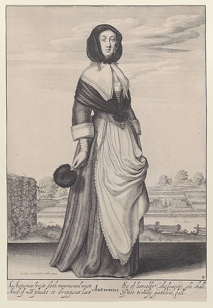 Wenceslaus Hollar, Autumn, from "Full-Length Seasons"