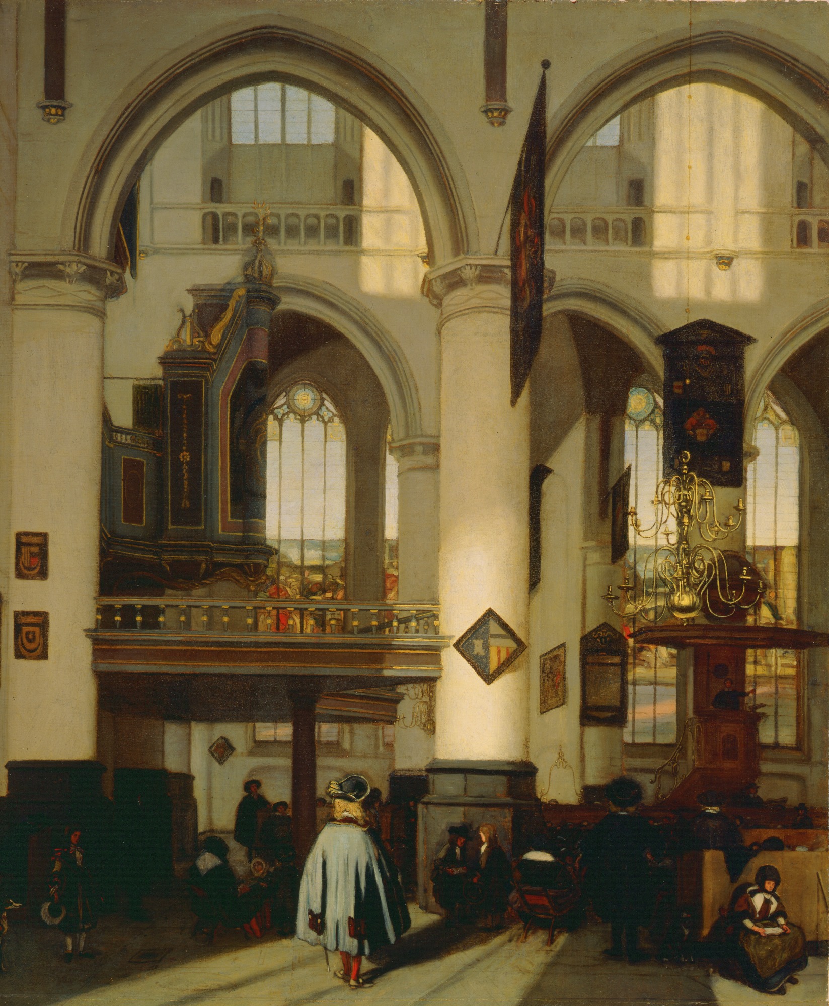 Emanuel de Witte, Interior of the Oude Kerk in Amsterdam
