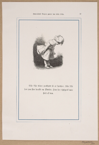 Lorenz Frølich, Illustration til "Hvorledes Dagen gaaer for Lille Lise"