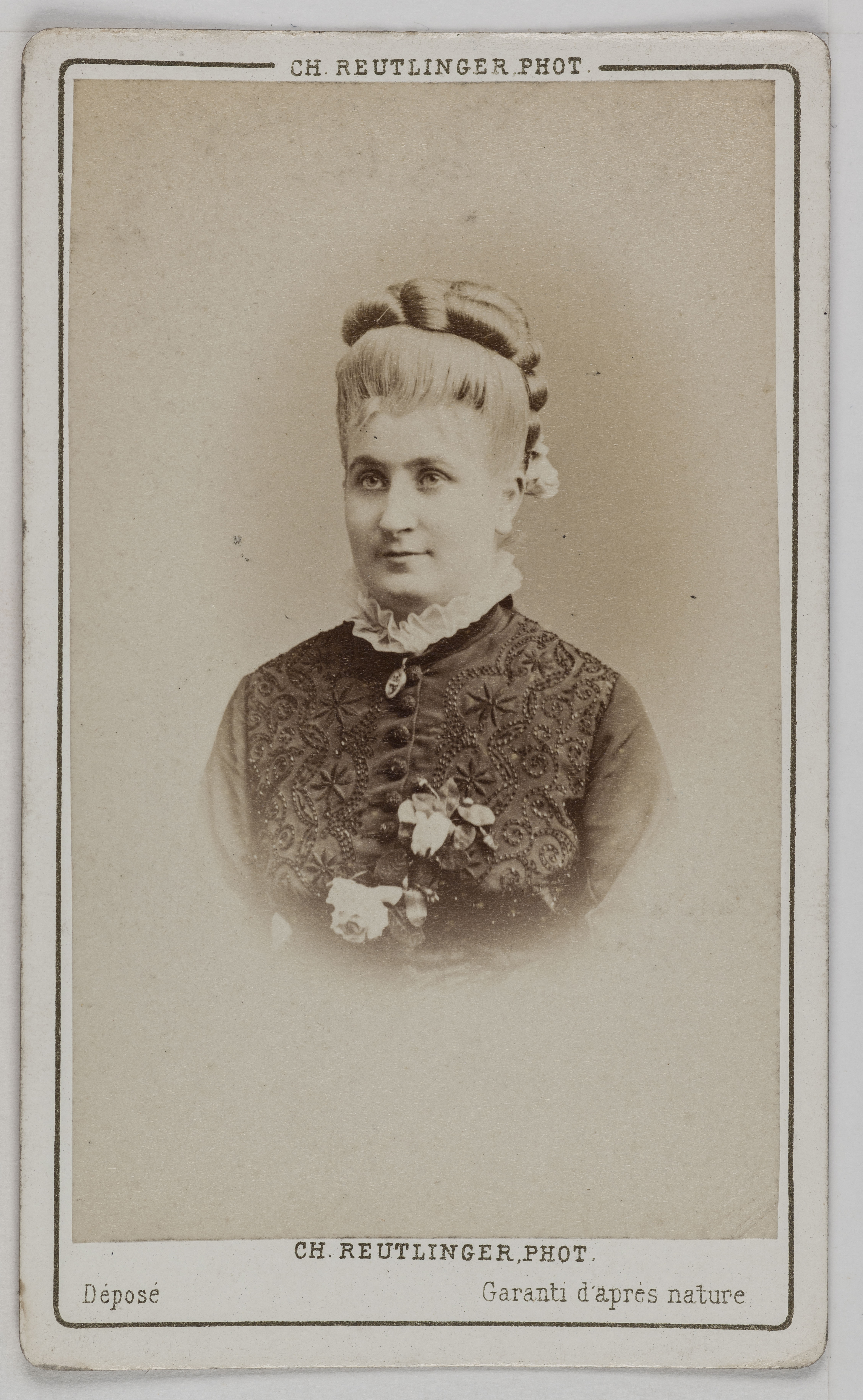 Charles Reutlinger, Portrait de Madame Williams (Julie Félicité Féron, dite). actrice ?