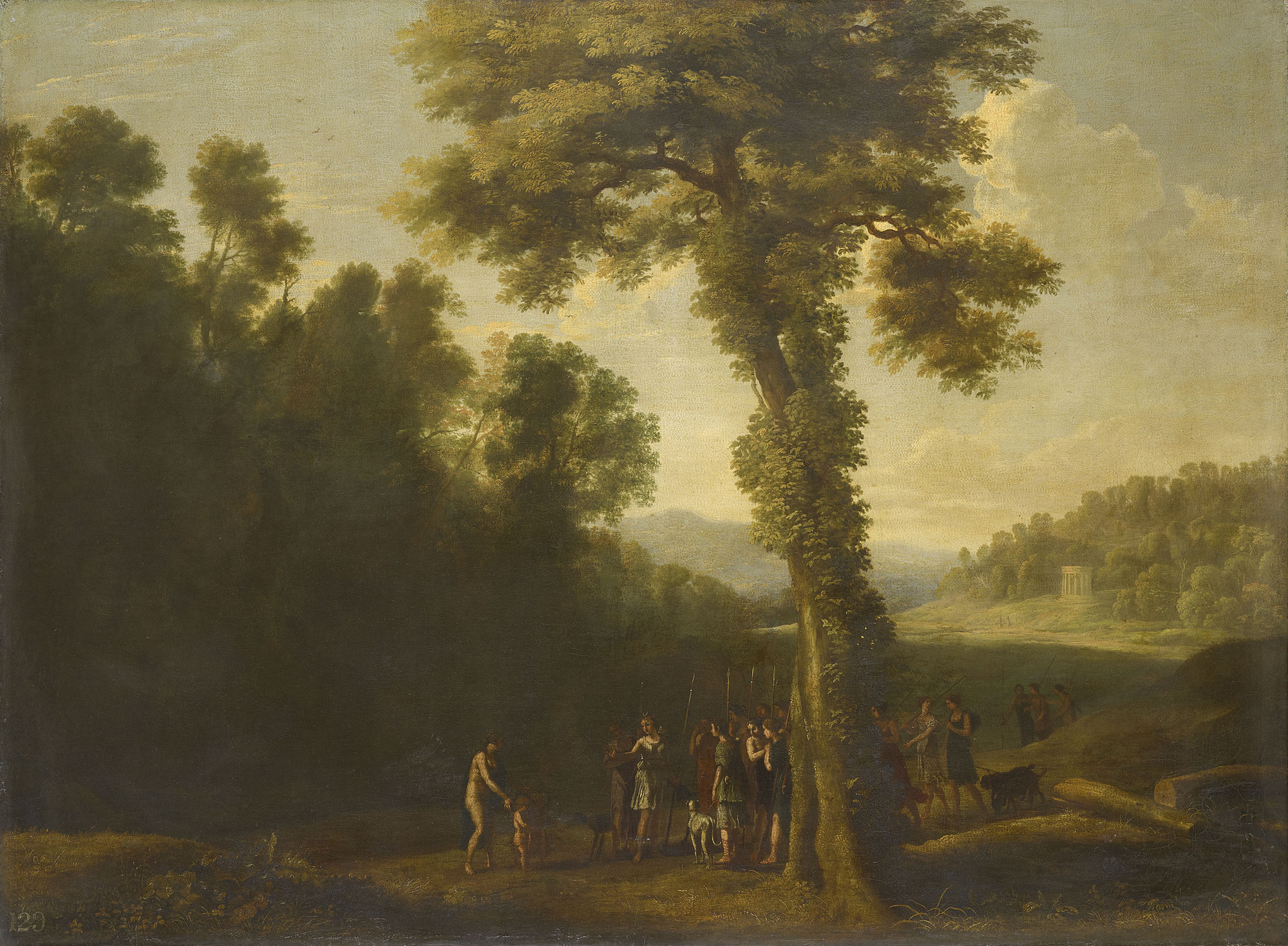 Herman van Swanevelt, Venus, Adonis, Cupid and Diana