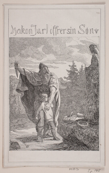 Lorenz Frølich, Hakon Jarl ofrer sin søn
