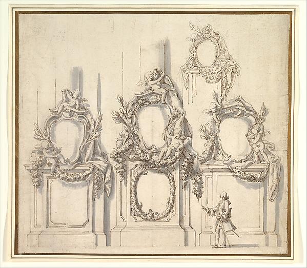 Carlo Marchionni, Design for Festival Decorations on the Bases of Piers
