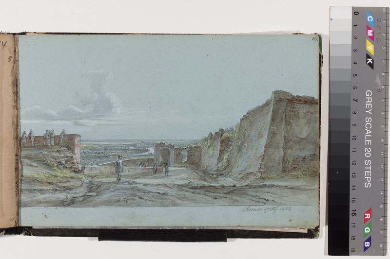 August Matthias (author) Hagen, Rome. Sheet from the Drawing Album