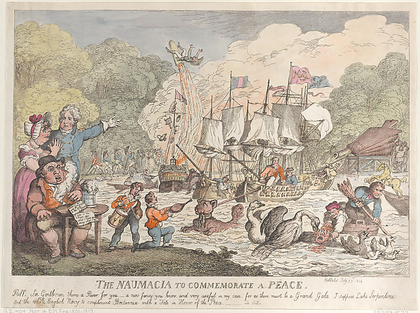Thomas Rowlandson, The Naumacia to Commemorate a Peace