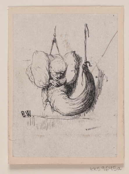 F. Hendriksen, Illustration til "Den syvende far i huset"