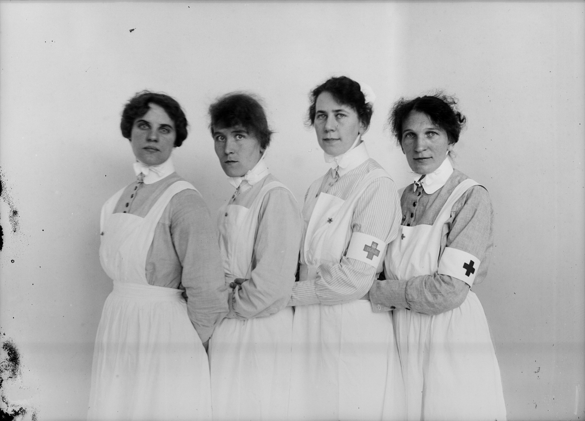Skötsner-Edhlund, Sjuksköterskor, Östhammars nya lasarett, Uppland, efter 1916
