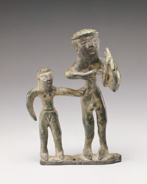 Unknown, Statuette of a Lyre Player with a Companion