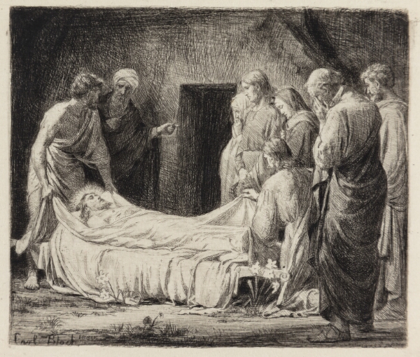 Carl Bloch, Kristi Gravlæggelse