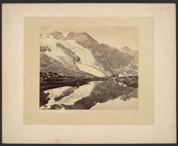 Adolphe Braun, The Bernina Hospice and Cambréna Glacier