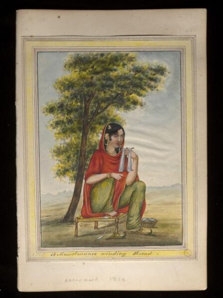 Unknown, An album containing fifty-three drawings depicting occupations.