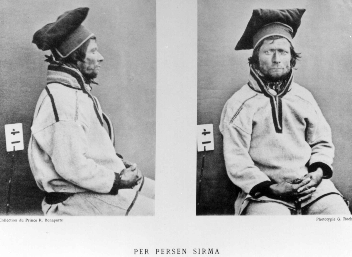 G. Roche, Roland Bonaparte sin samling. Portrett av Per Persen Sirma. Inngår i Bonapartes sameportretter som nr. 41. Bonaparte