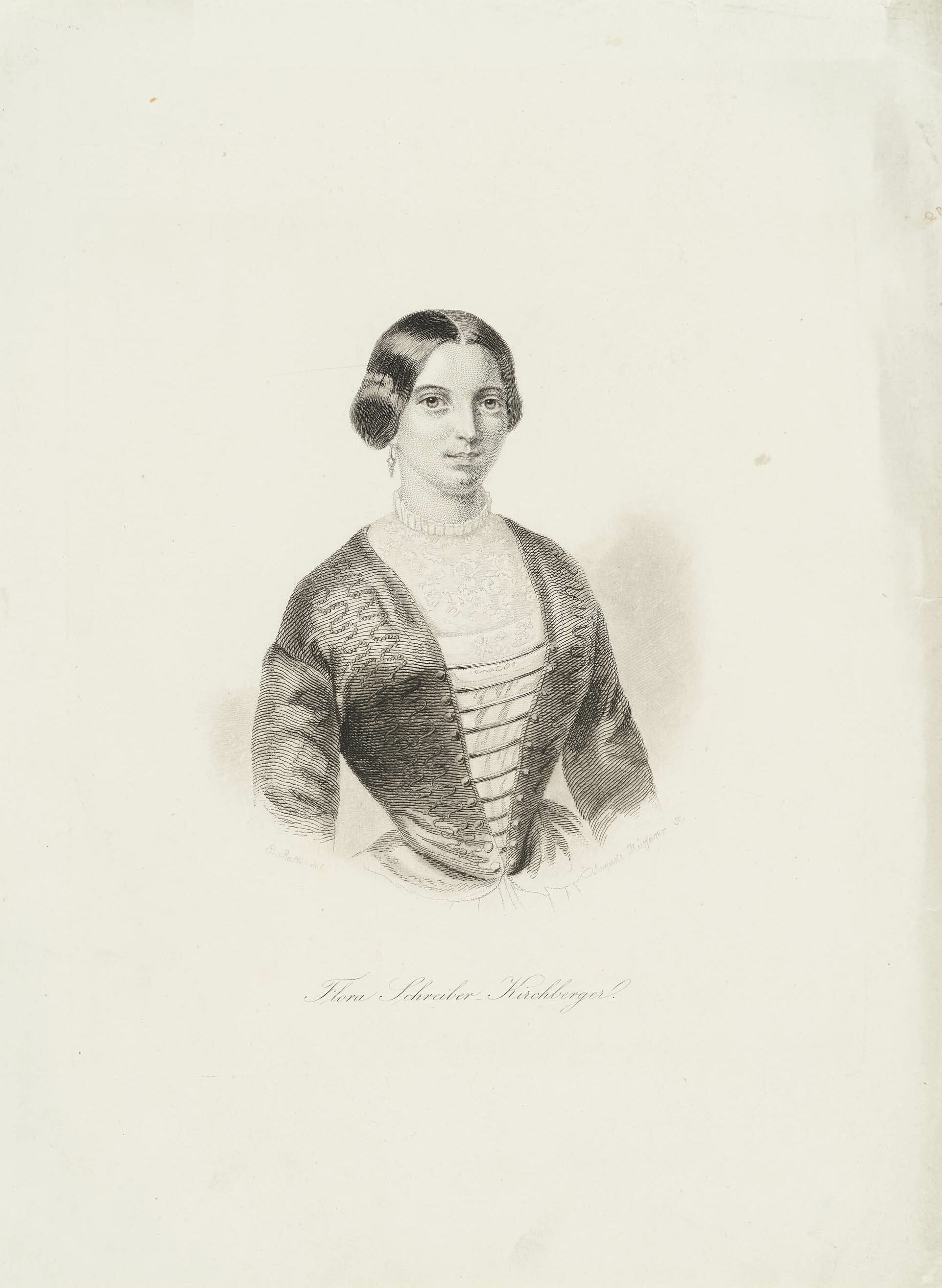 Auguste Hüssener, Bildnis Flora Schreiber-Kirchberger